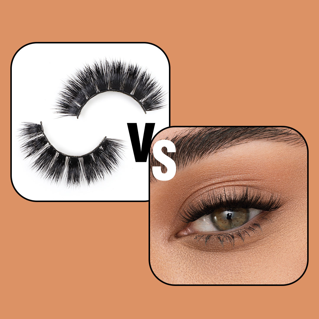 professional lash extensions vs strip lashes