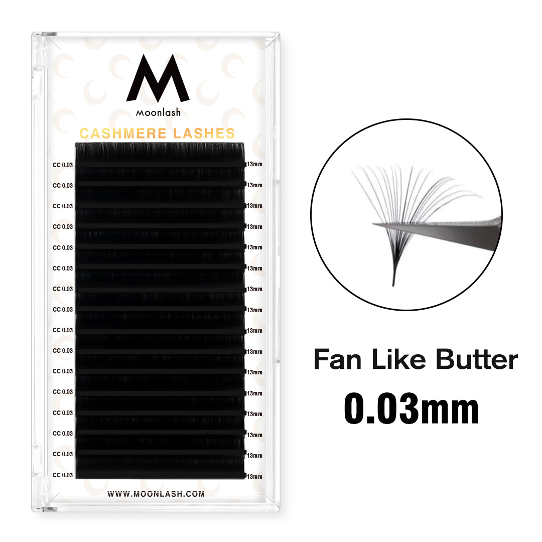 0.03MM Cashmere Premium Eyelash Extensions-16 Rows - Moonlash