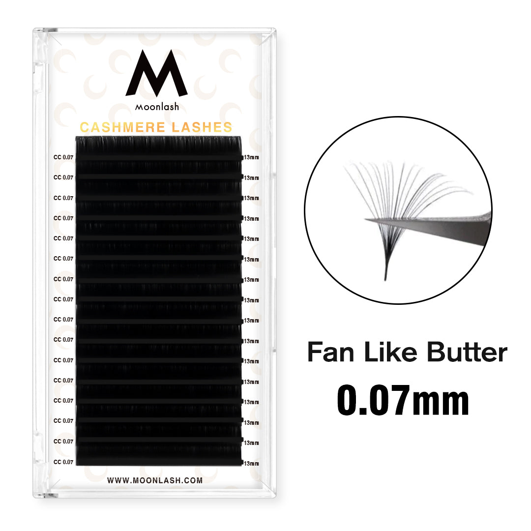 0.07MM Cashmere Premium Eyelash Extensions-16 Rows - Moonlash