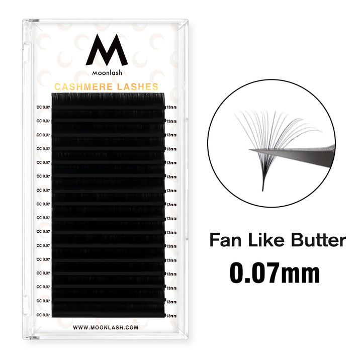 0.07MM Cashmere Premium Eyelash Extensions-16 Rows - Moonlash