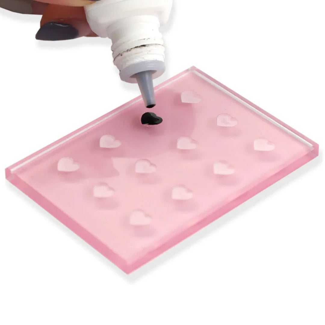 12 Heart-Shaped Holes Glue Holder - Moonlash