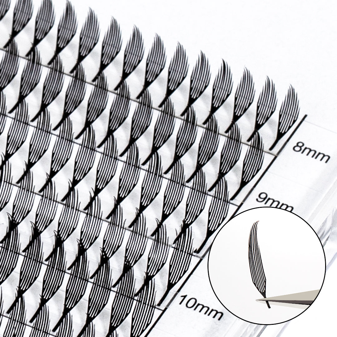 0.07MM Plume Flake Eyelash Extensions-12 Rows - Moonlash