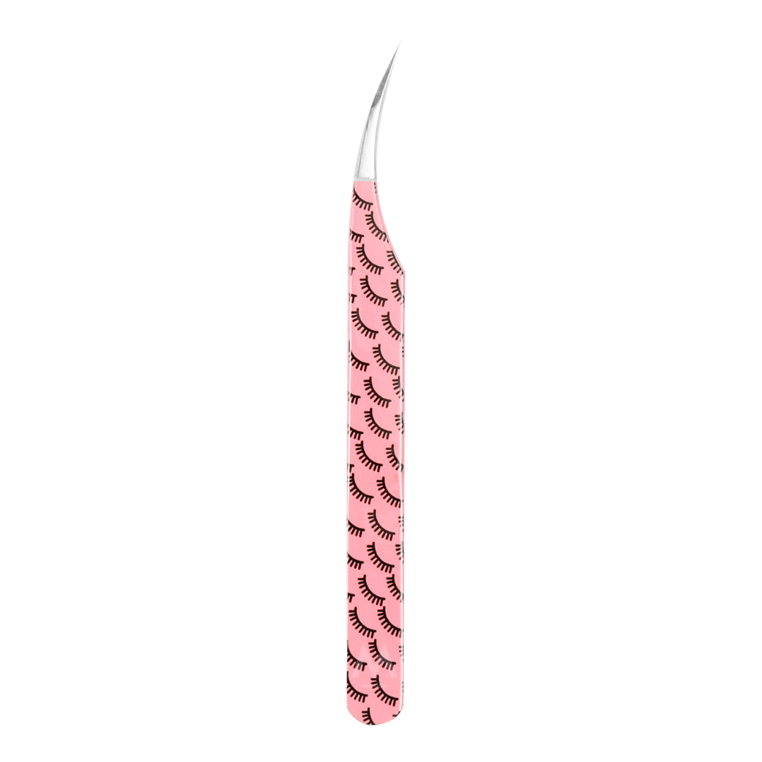 MP-05 Printed Black Lashes Tweezers For Eyelash Extension - Moonlash