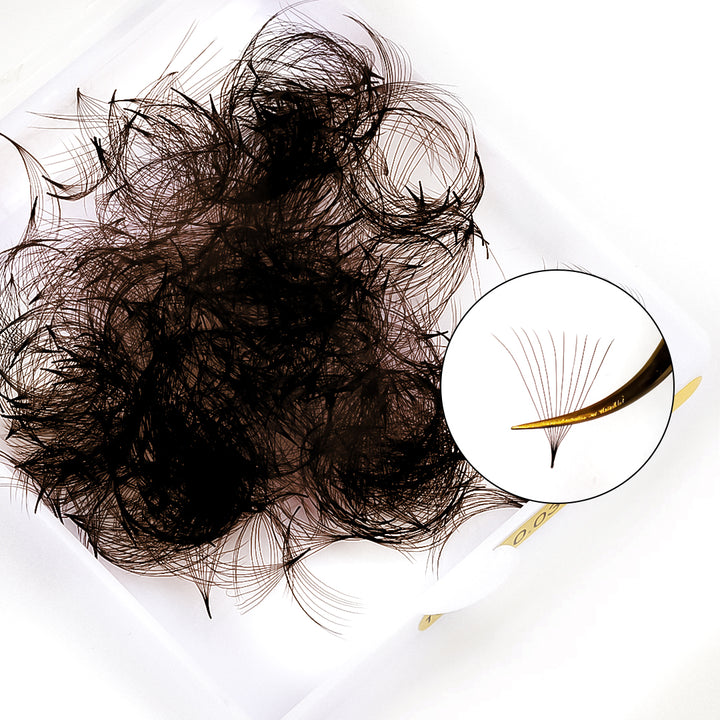 10D Brown Promade Loose Fans-500 Fans - Moonlash