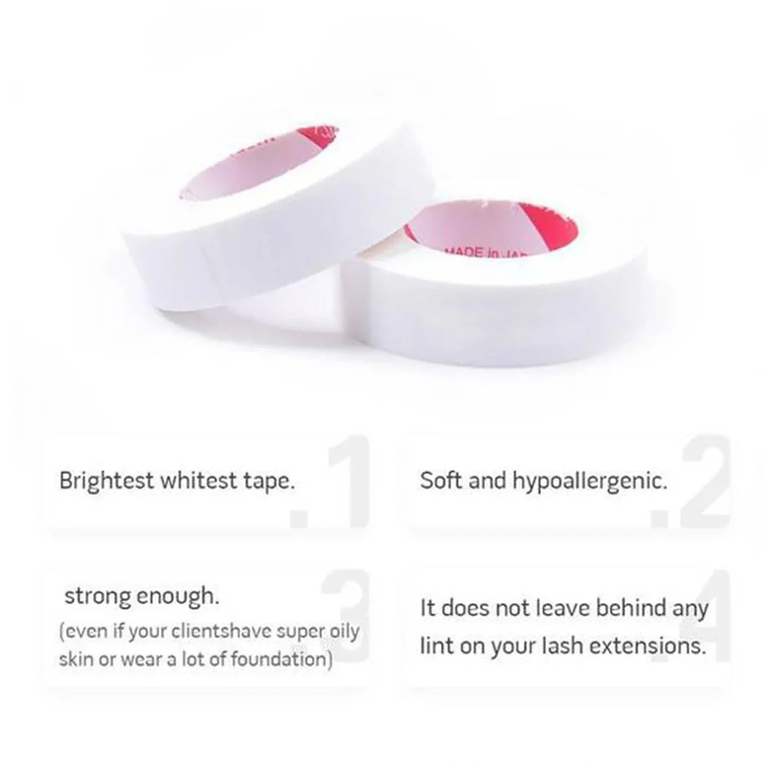 White Anti-allergy Tape For Eyelash Extension-2 Rolls/Pack - Moonlash