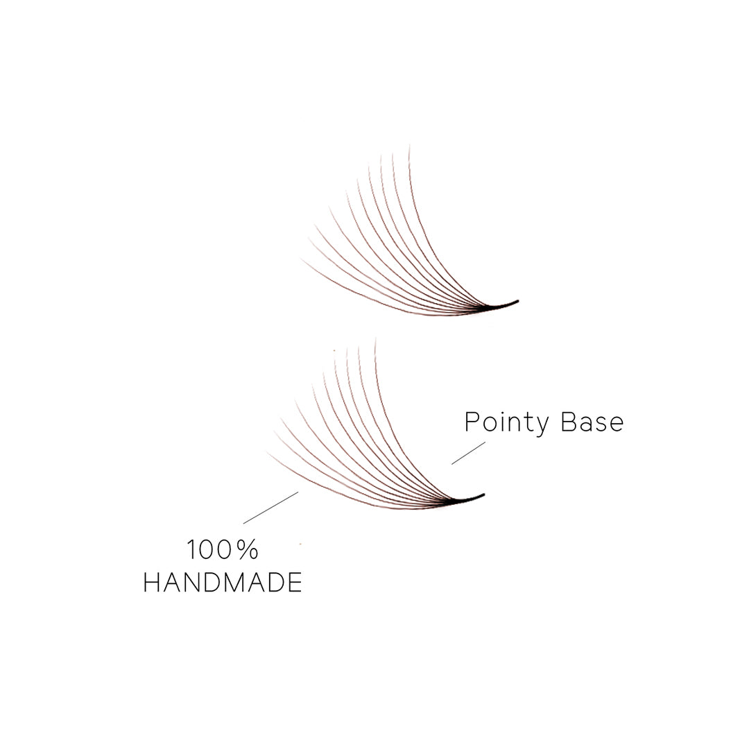 10D Brown Promade Loose Fans-500 Fans - Moonlash