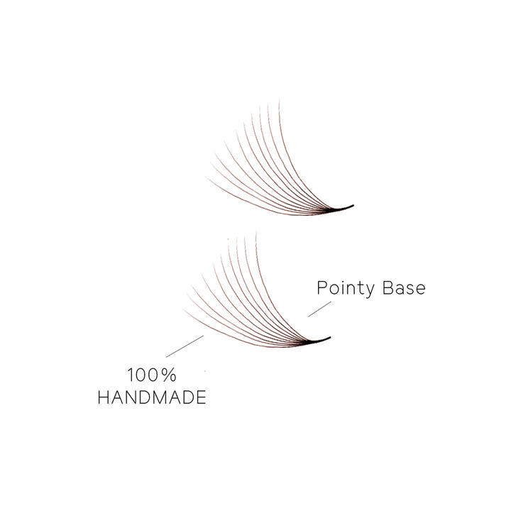 10D Brown Promade Loose Fans-500 Fans - Moonlash