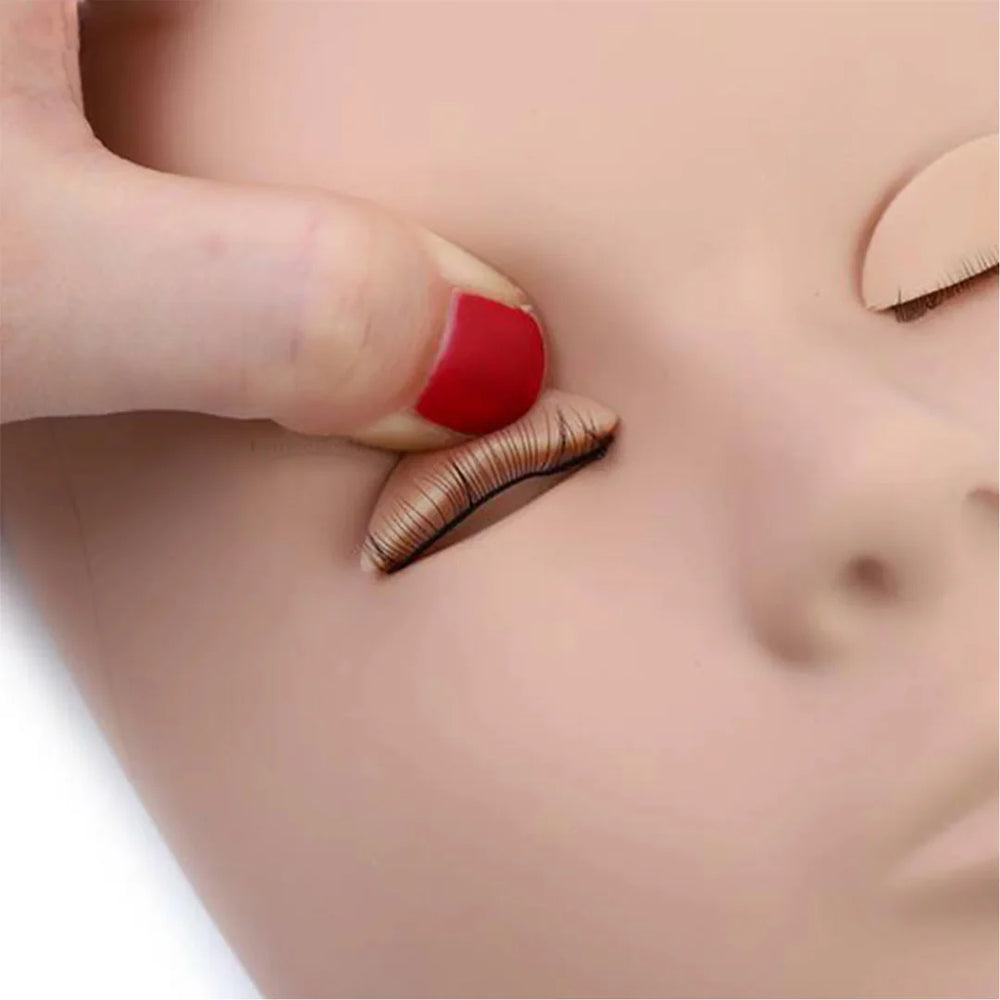 Training Mannequin Head With 6 Pcs Eyelids - Moonlash