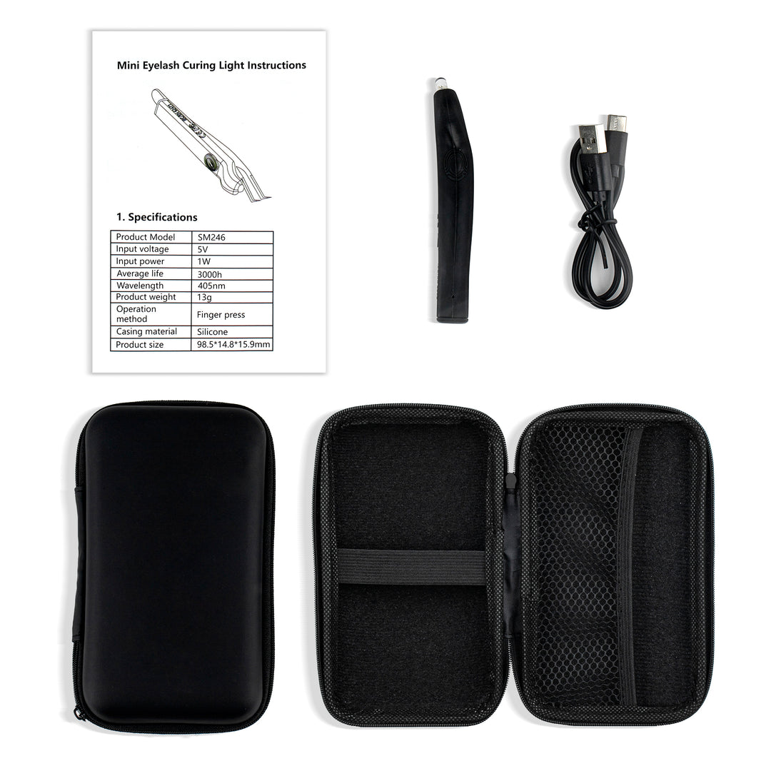 Mini UV/LED Tweezer Lamp for Eyelash Extensions