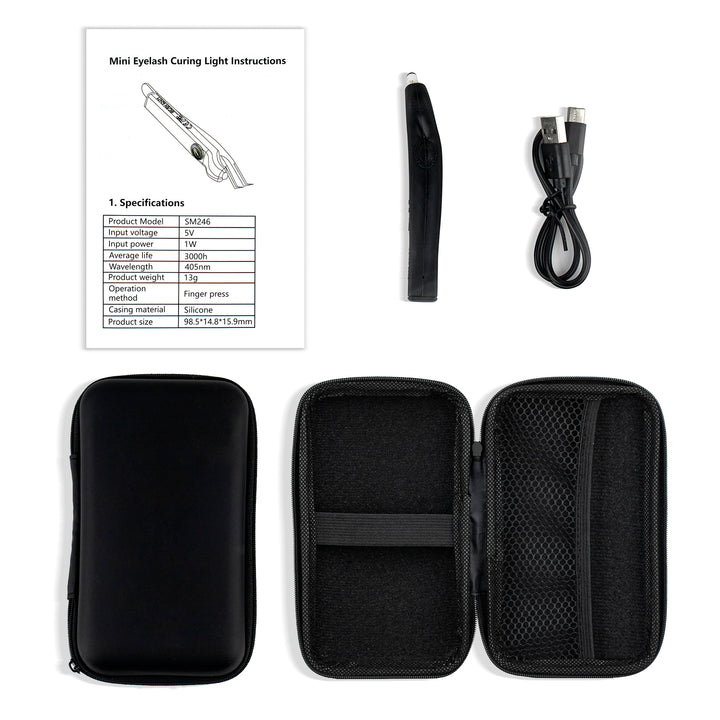 Mini UV/LED Tweezer Lamp for Eyelash Extensions